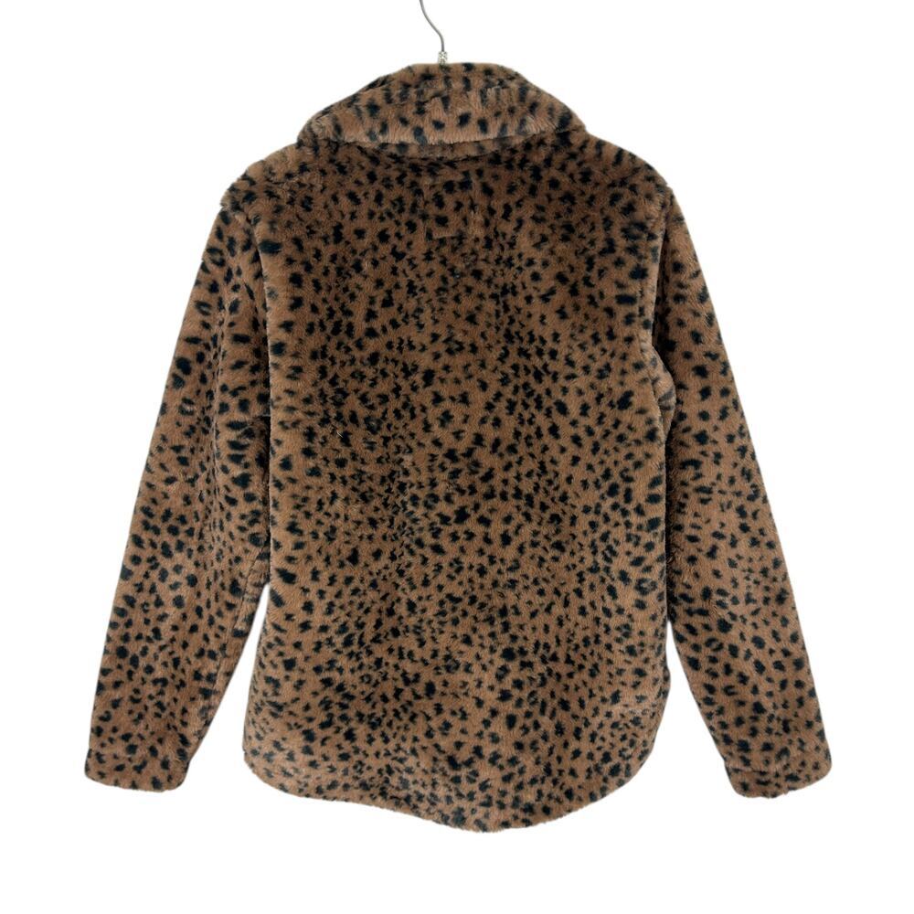 Abercrombie And Fitch Leopard Print Brown Faux Fu… - image 2